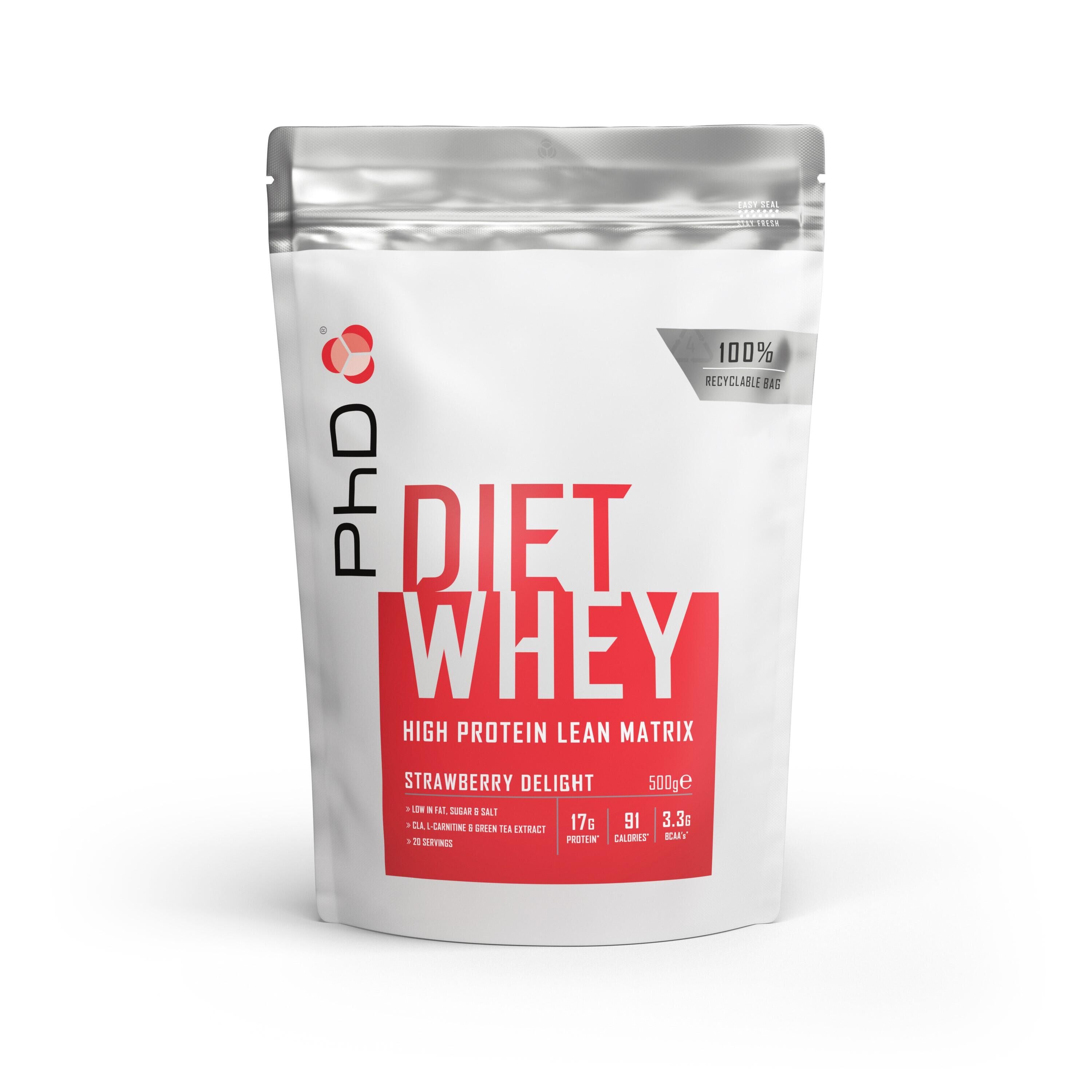 PHD NUTRITION PhD Nutrition | Diet Whey Powder | Strawberry Delight Flavour