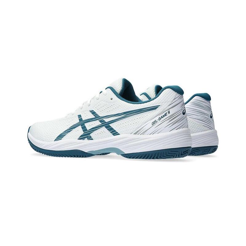 Asics Gel-game 9 Clay Oc Bianco Turchese 1041a358 102