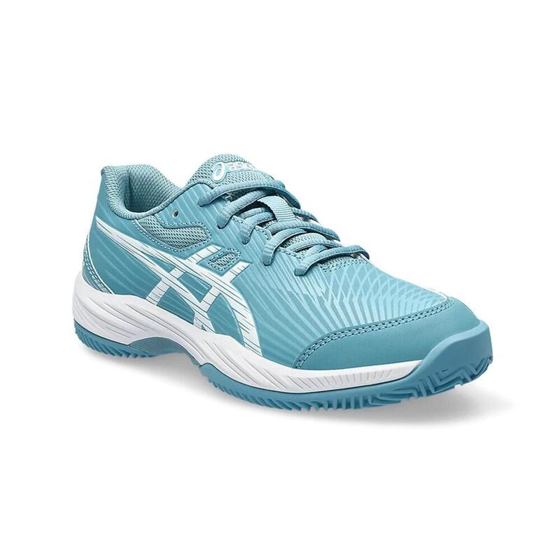 Sapatos para ténis para crianças Asics Gel-game 9 Gs Clay oc Gris Blue White