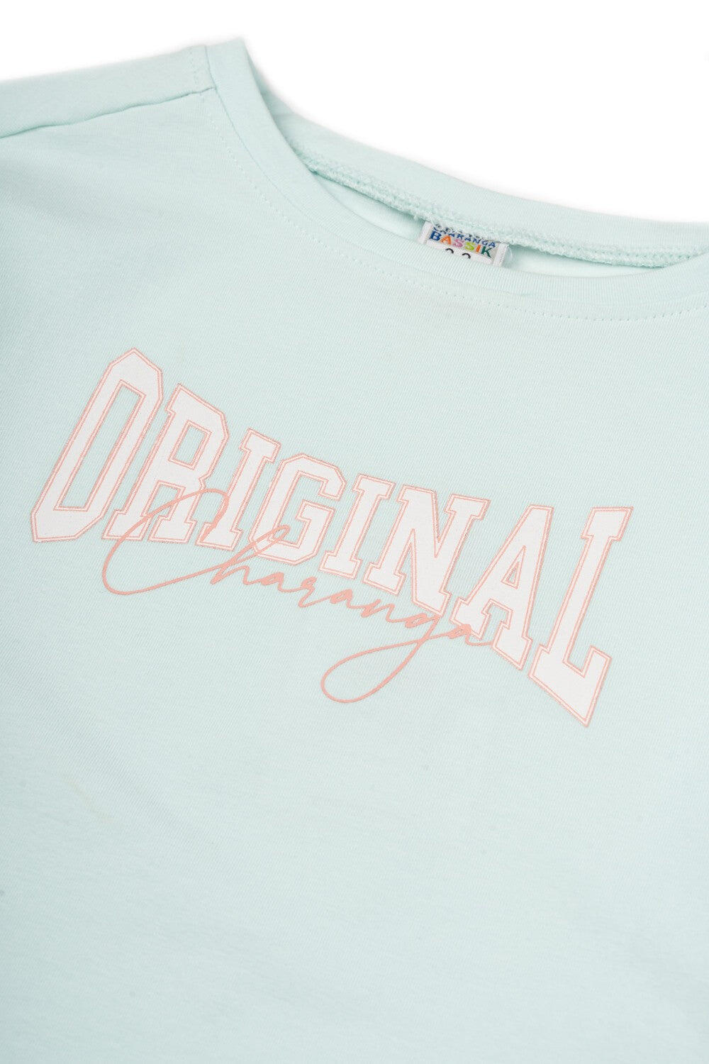 Camiseta de niña color aguamarina 5/5