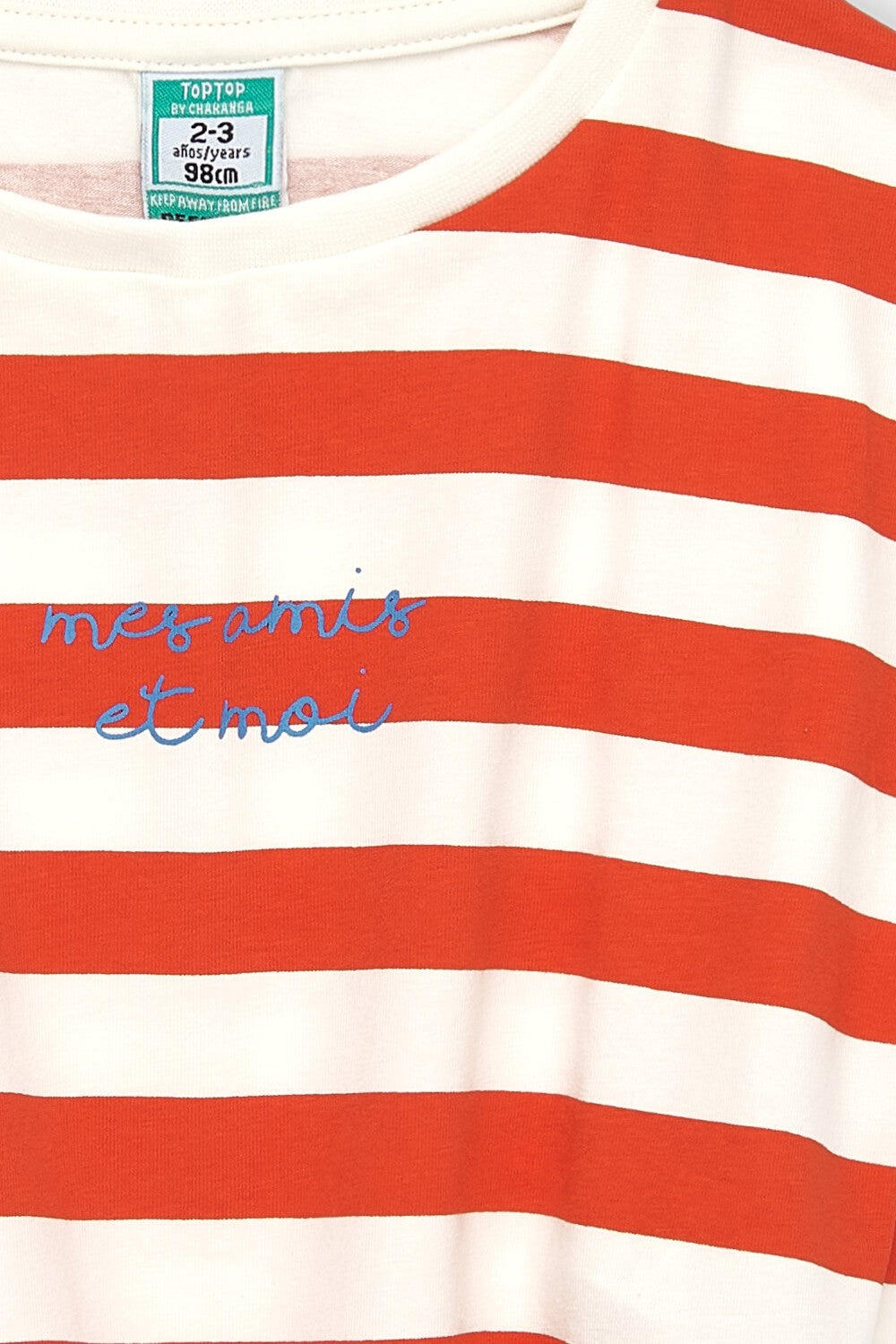 Camiseta de niña de rayas 4/4