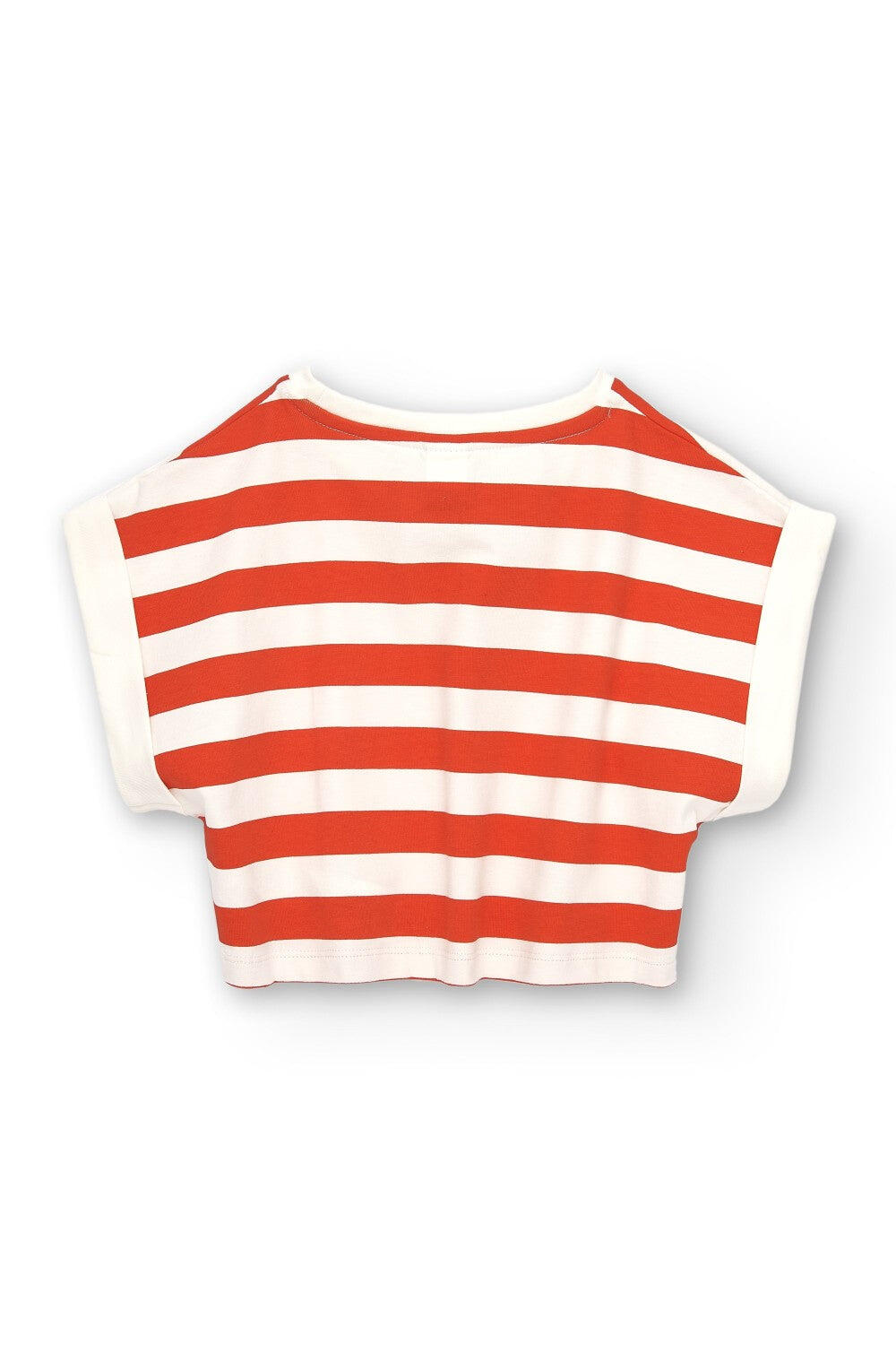 Camiseta de niña de rayas 3/4