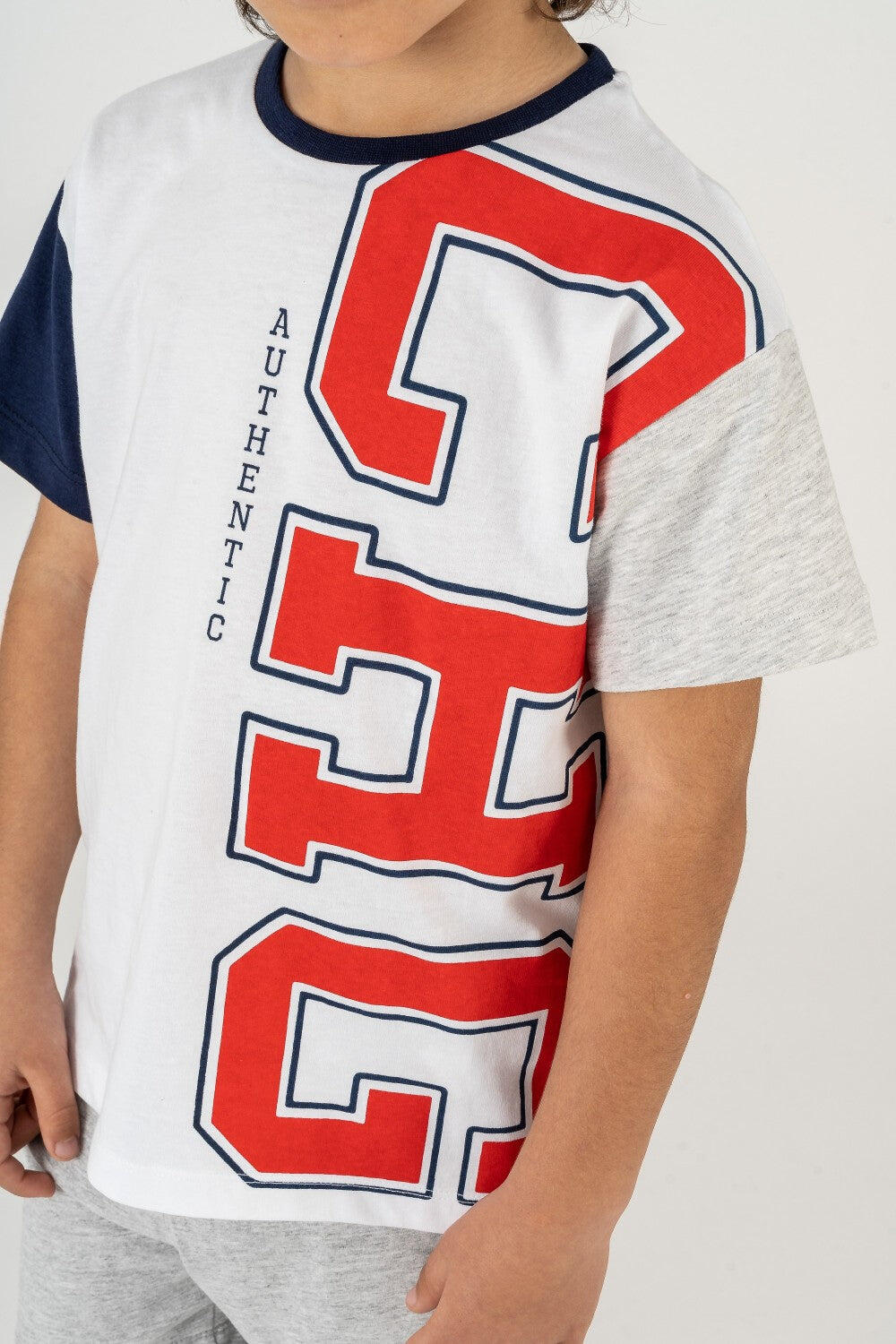 Camiseta de manga comprida multicolorida para 4/5