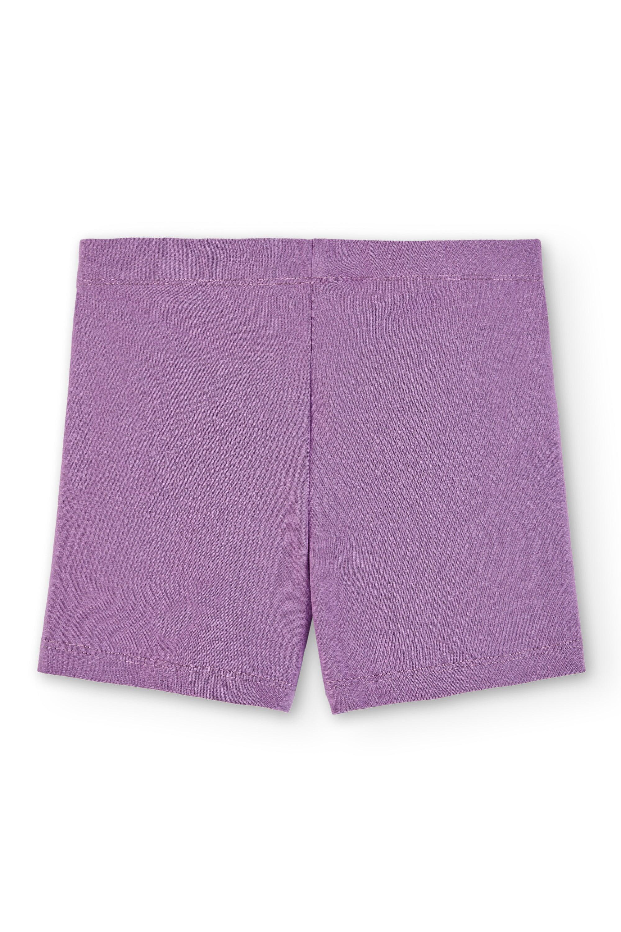 Calção roxo infantil com 3/5