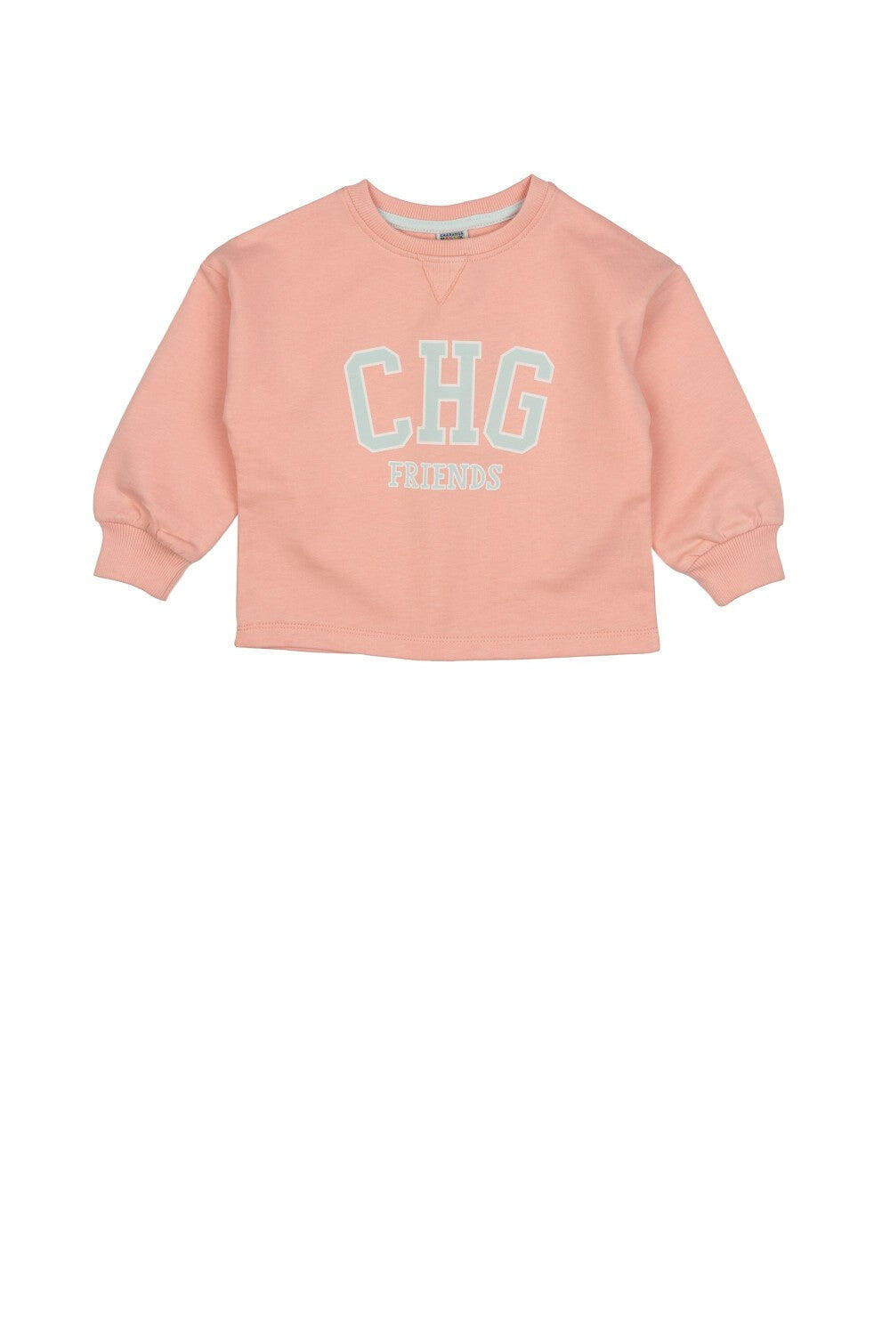 Sudadera de niña rosa | Cuello redondo CHG 2/5