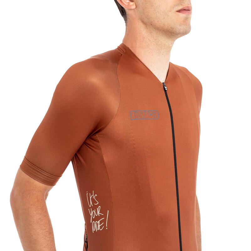 Maillot Cycliste Icon pour Hommes - Bronze - Metalix