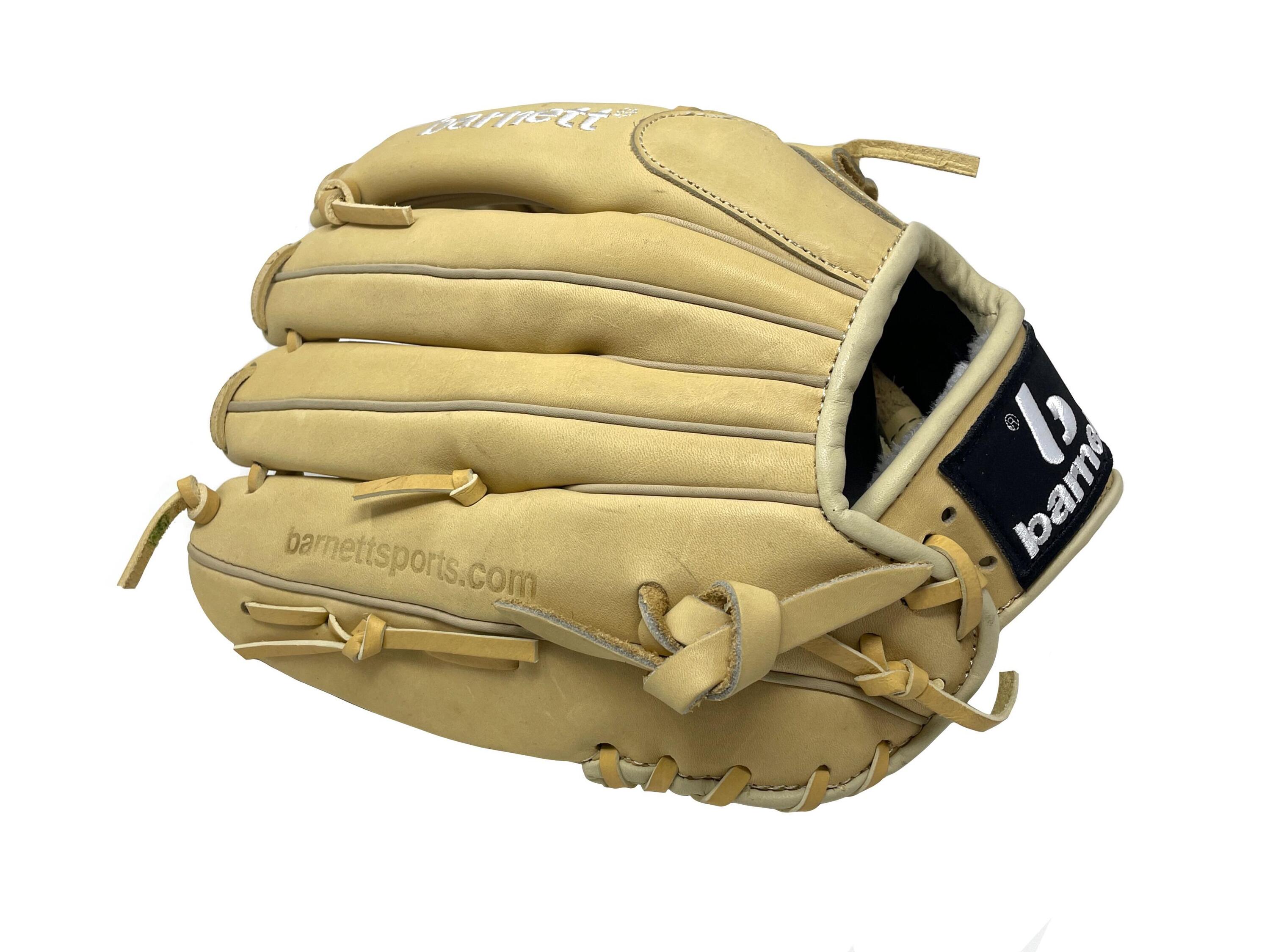 Rękawice baseballowe skórzane FL-125 REG beżowe, praworęczne 3/6