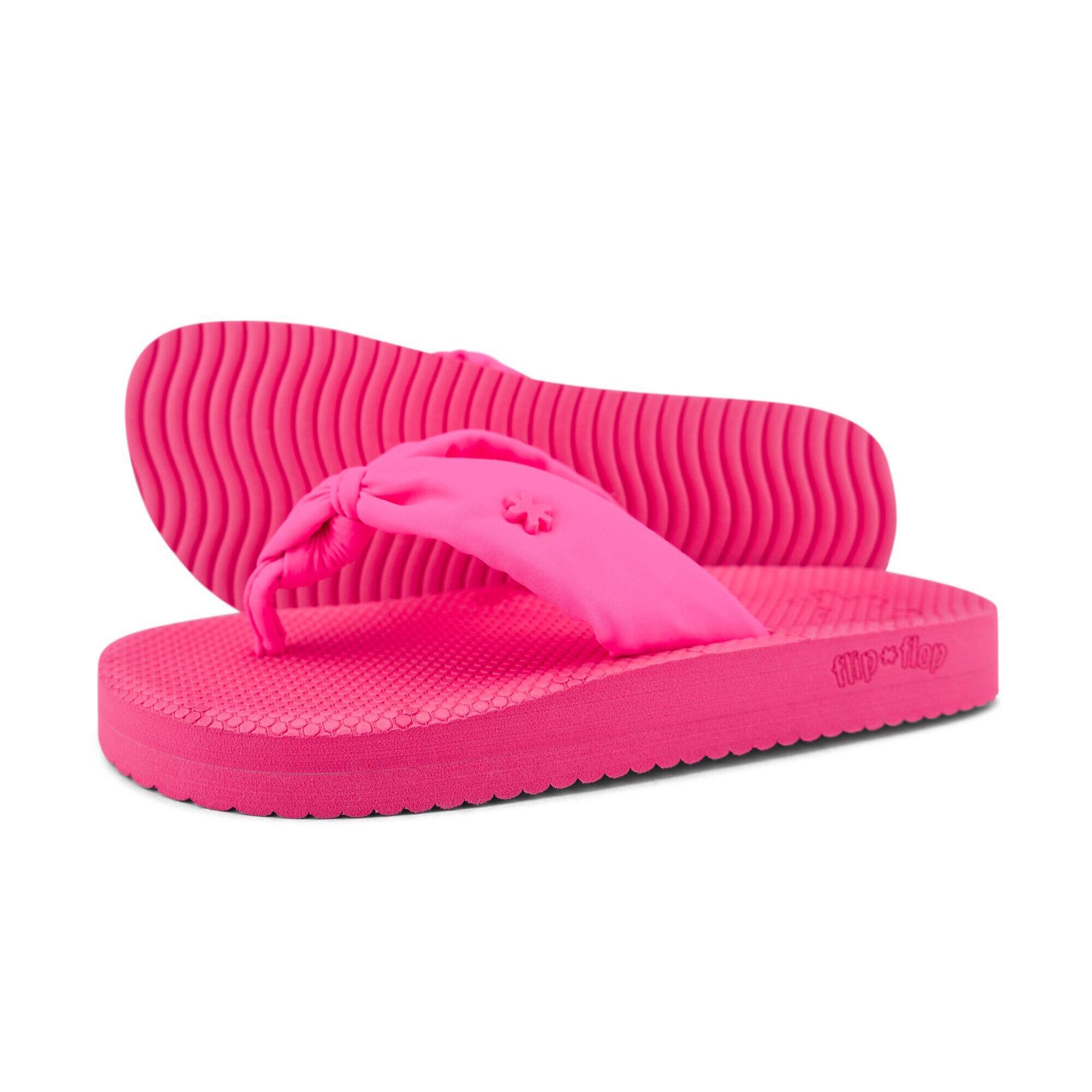 Flip Flop - Femme Comfy*flower Tongs Rose Néon - Sandales - Rose - Decathlon