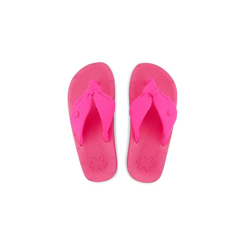 Damen flip*flop comfy*flower Zehentrenner Neopink