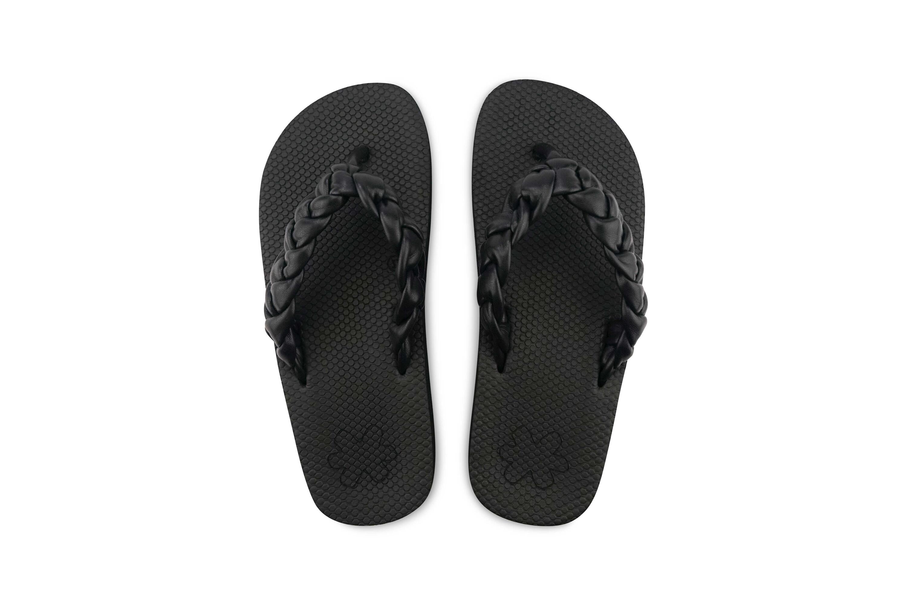 Femme comfy*weave tongs Noir 3/4