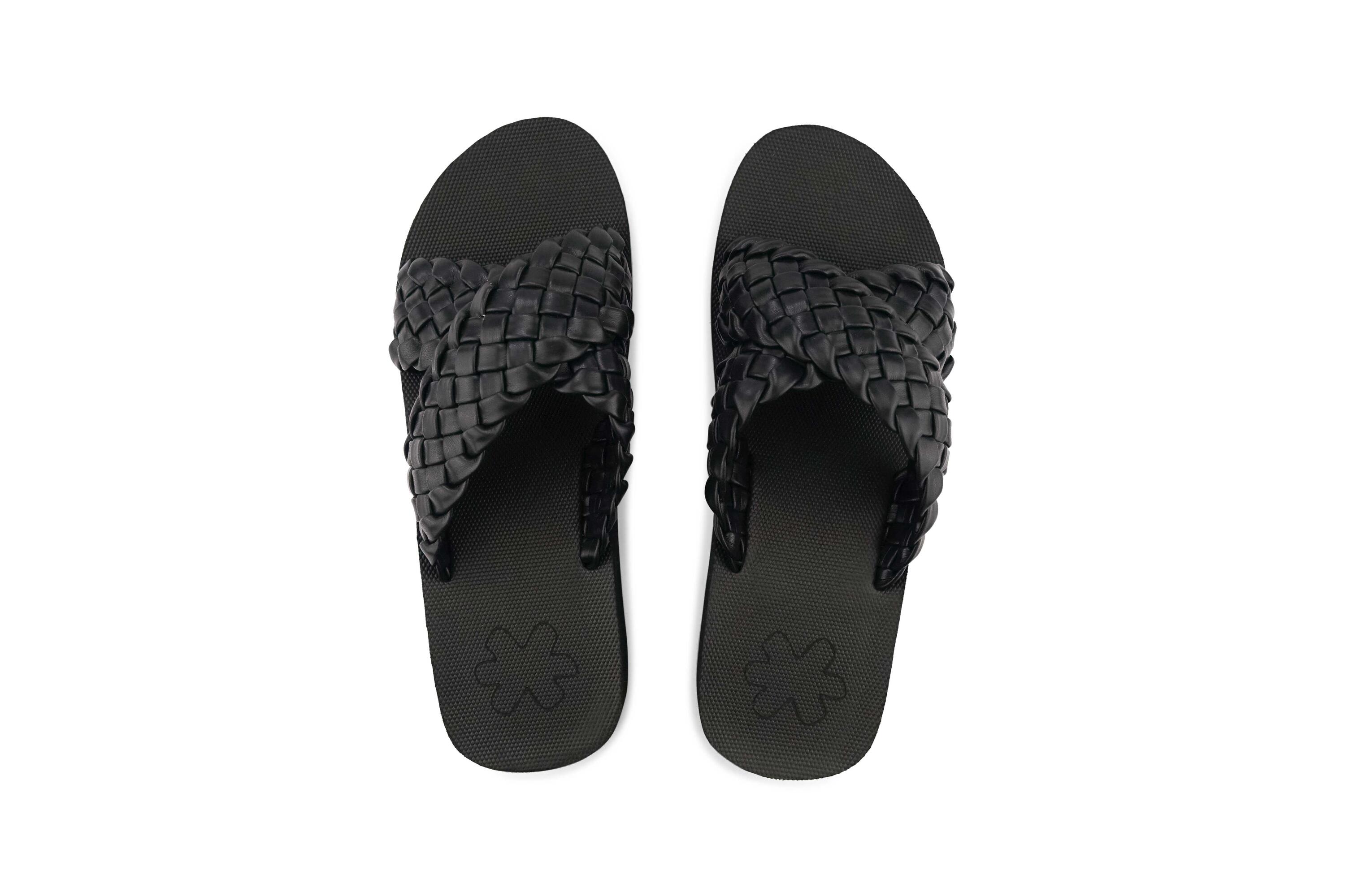Femme wedgy*cross Sandale Noir 3/4