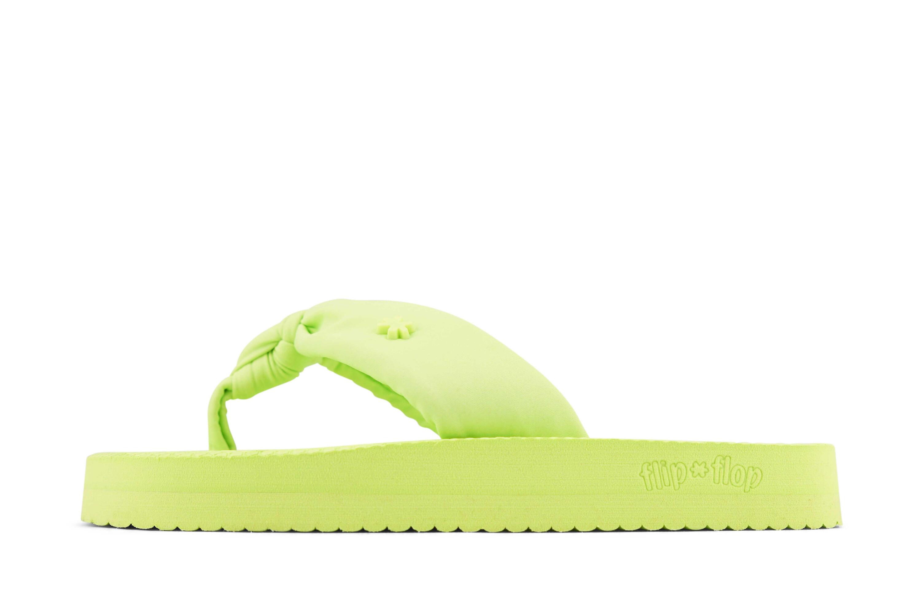 Dames comfy*flower teenslippers Lichtgroen 2/4