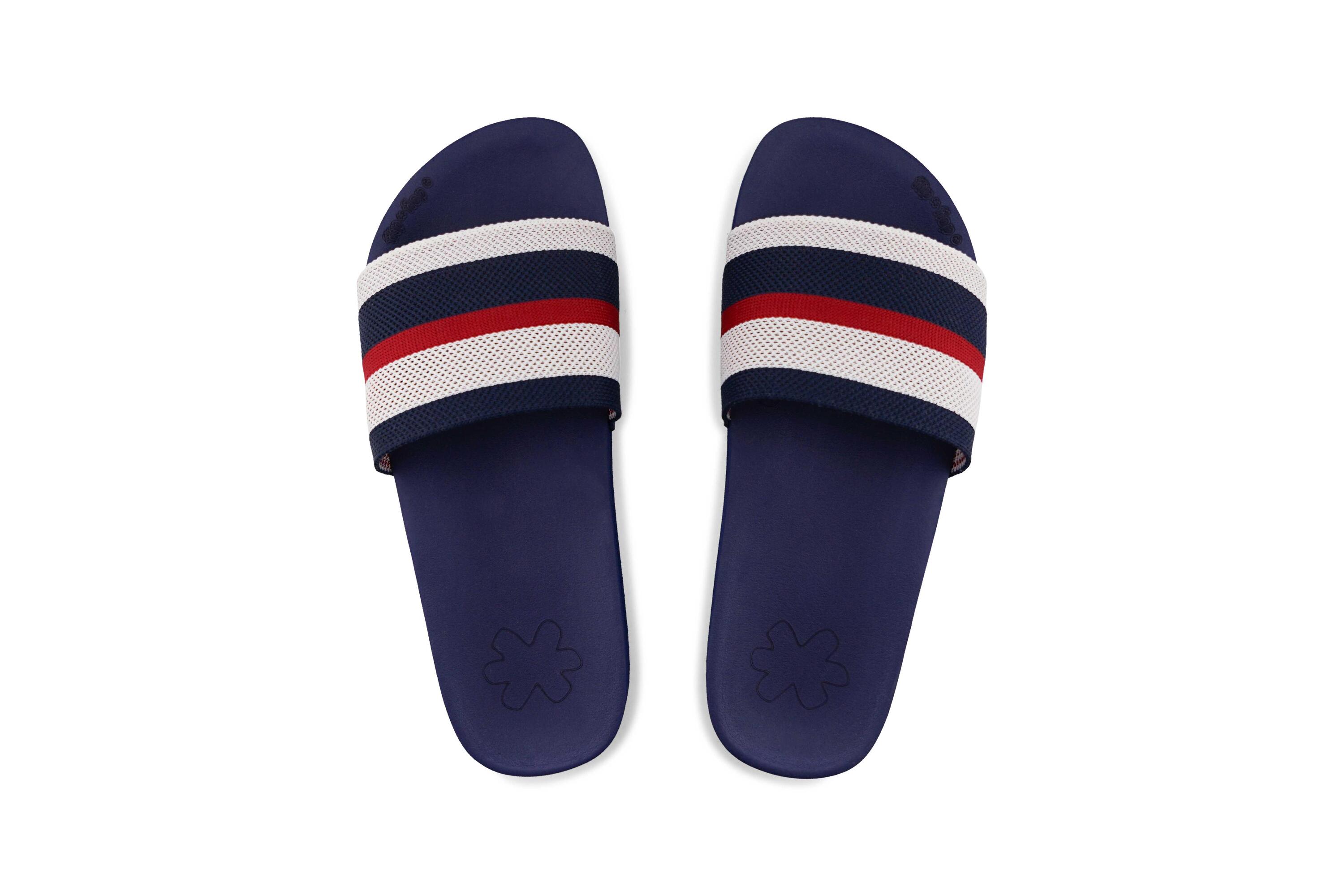 Femme Sandale pool*knit multi Rouge/Bleu 3/4
