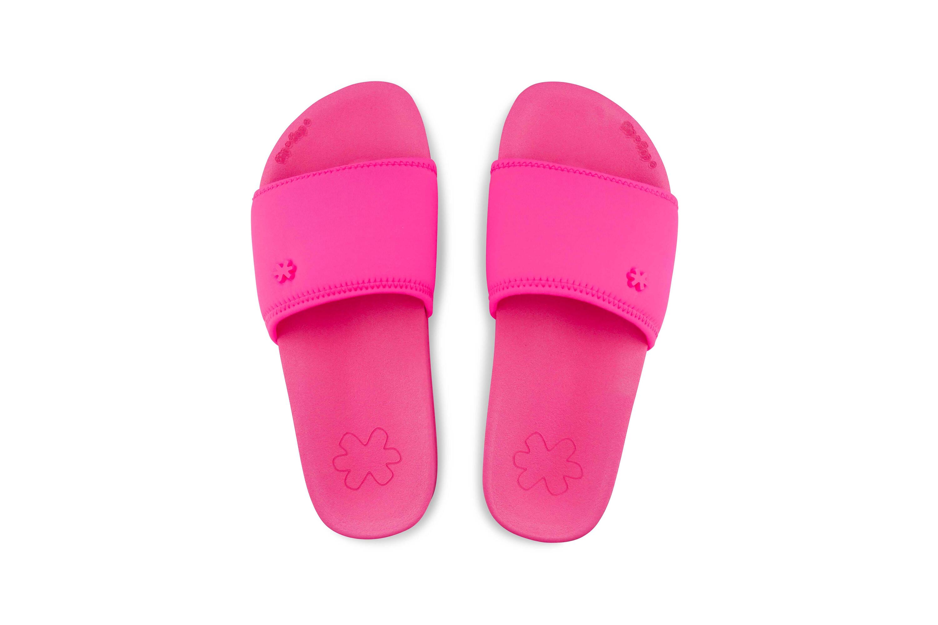 Femme pool*neo flower Slides Néon Rose 3/3