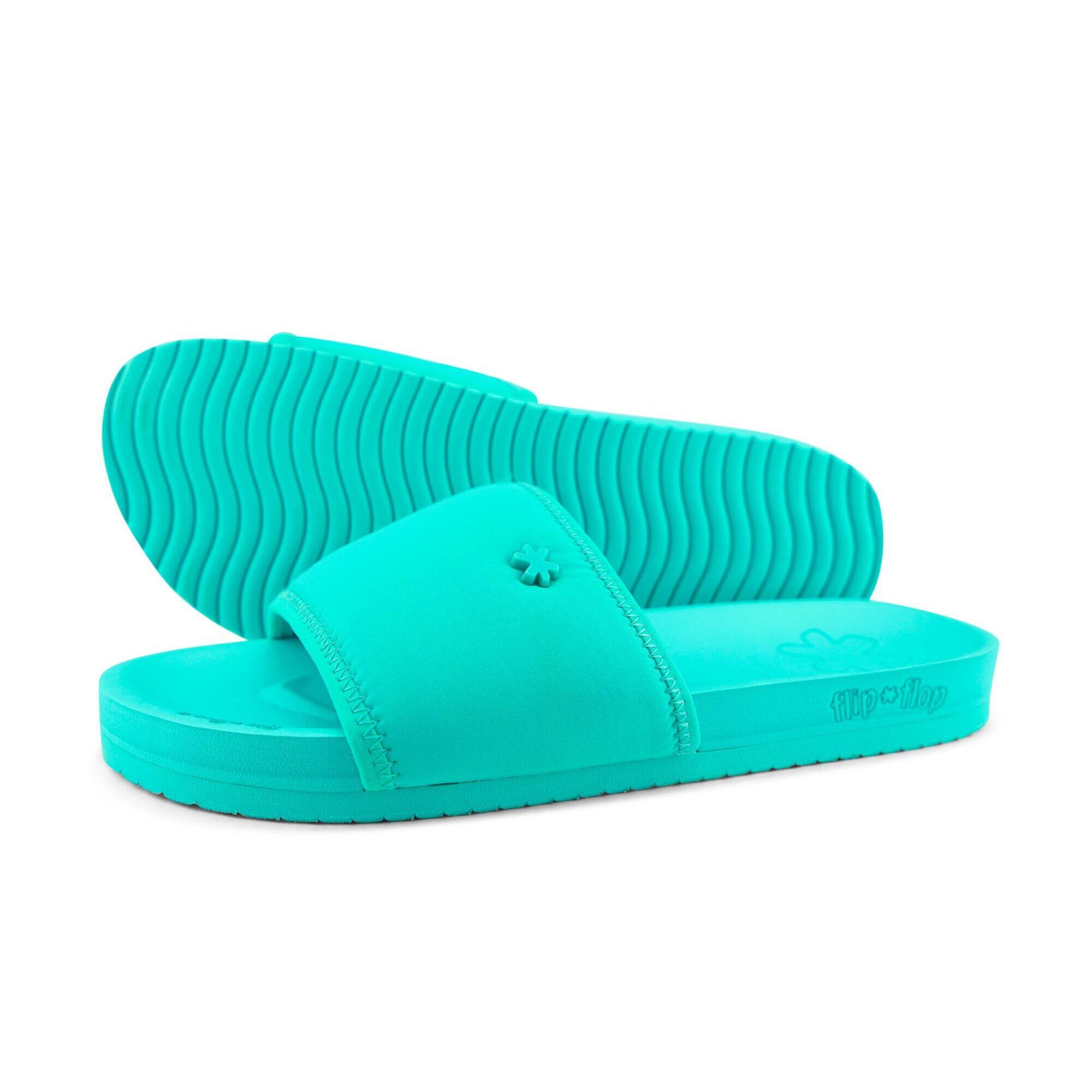 Flip Flop - Tongs De Piscine Neo Flower Pour Femmes Tongs De Plage - Sandales - Bleu - Decathlon