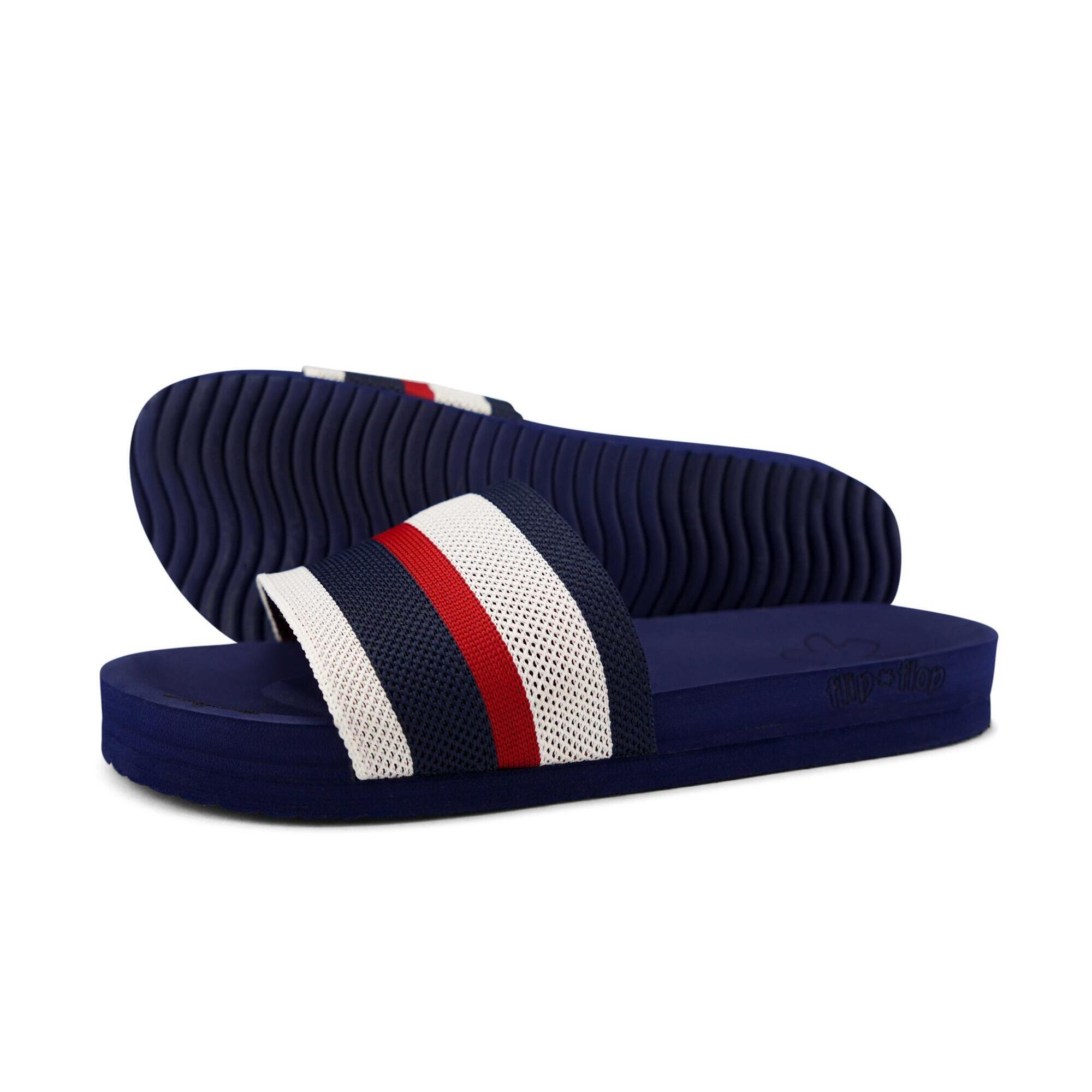 Flip Flop - Femme Sandale Pool*knit Multi Rouge/bleu - Sandales - Bleu|rouge - Decathlon