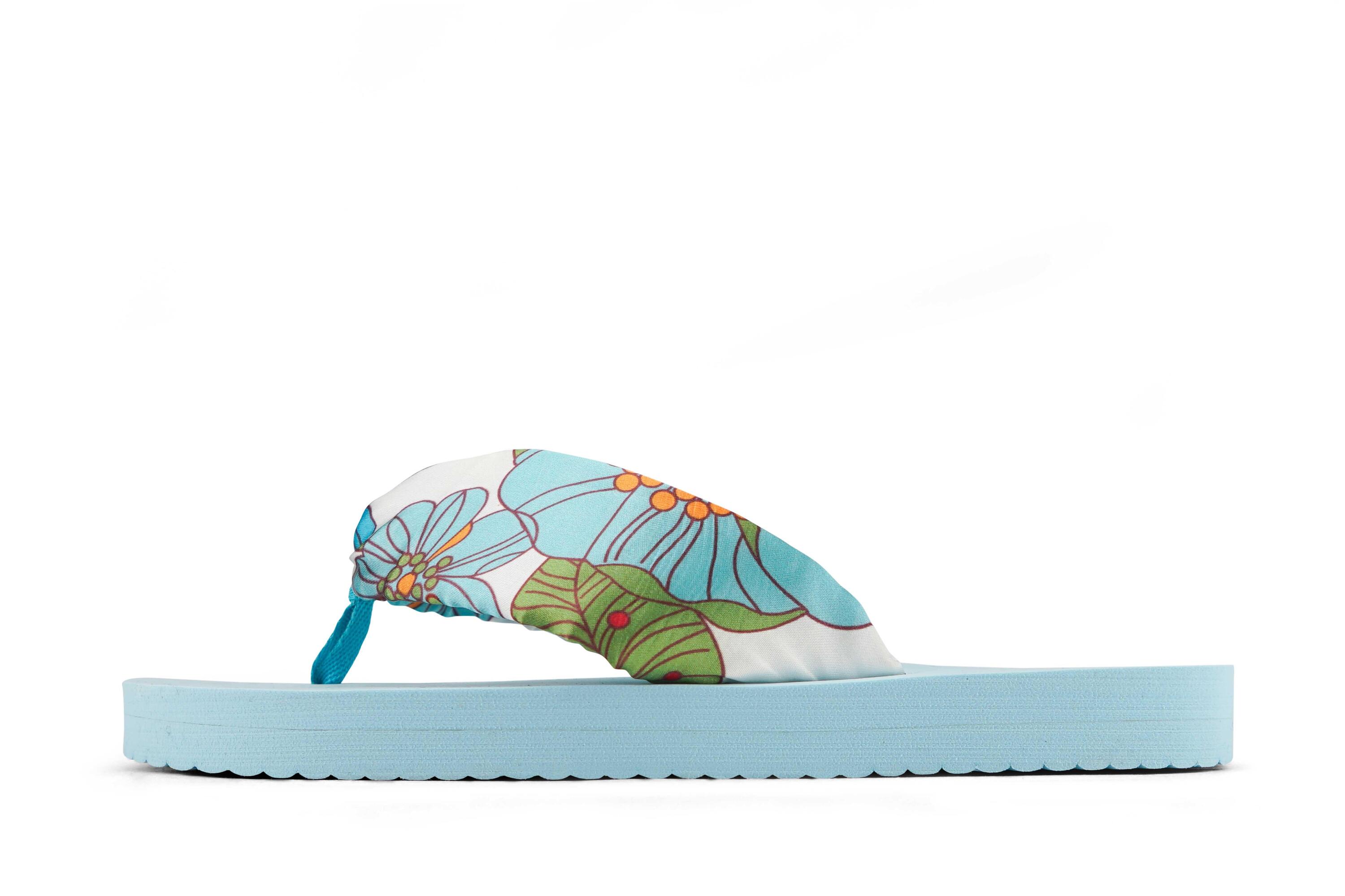 Femme flip*tube flower Tongs Bleu clair Multicolore 2/4