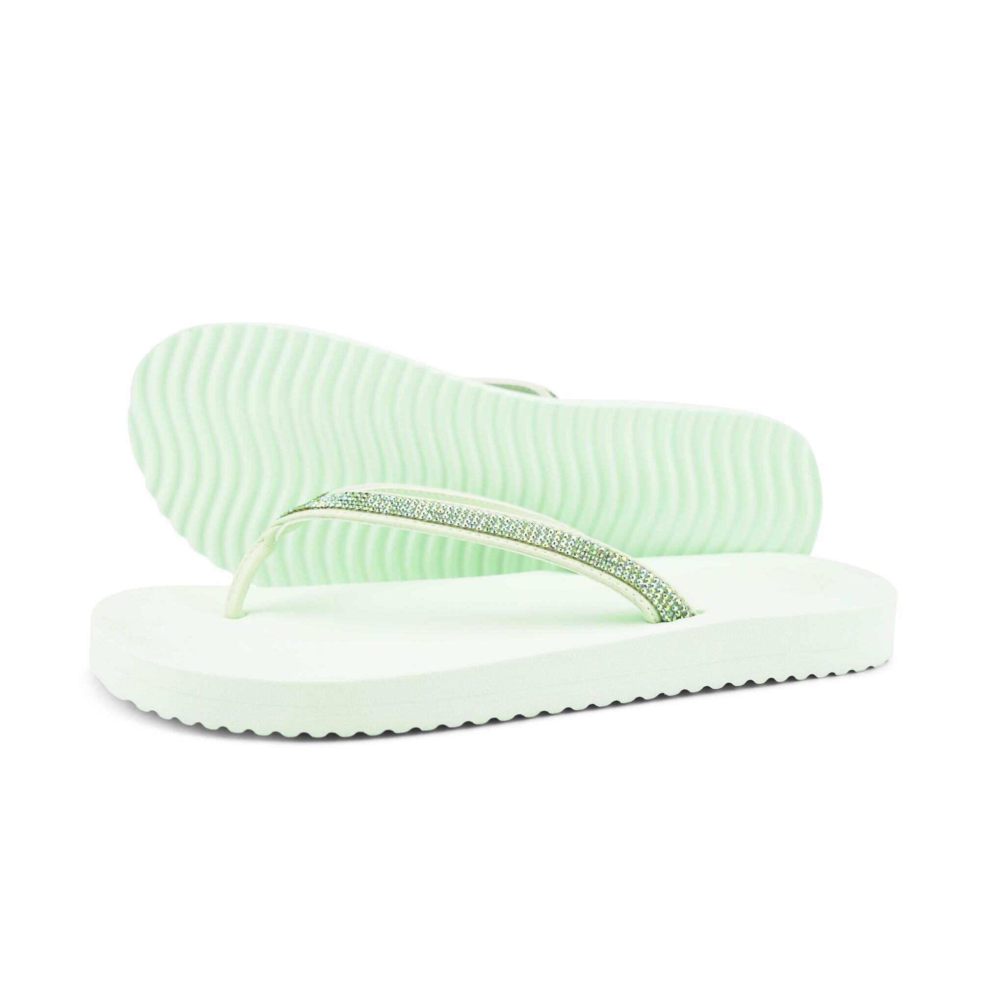Flip Flop - Tongs Pour Femmes Tongs De Piscine - Claquettes - Vert - 38 - Decathlon