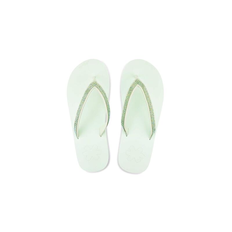 Damen Flip Flop Badezehentrenner flip*glam Matcha Grün