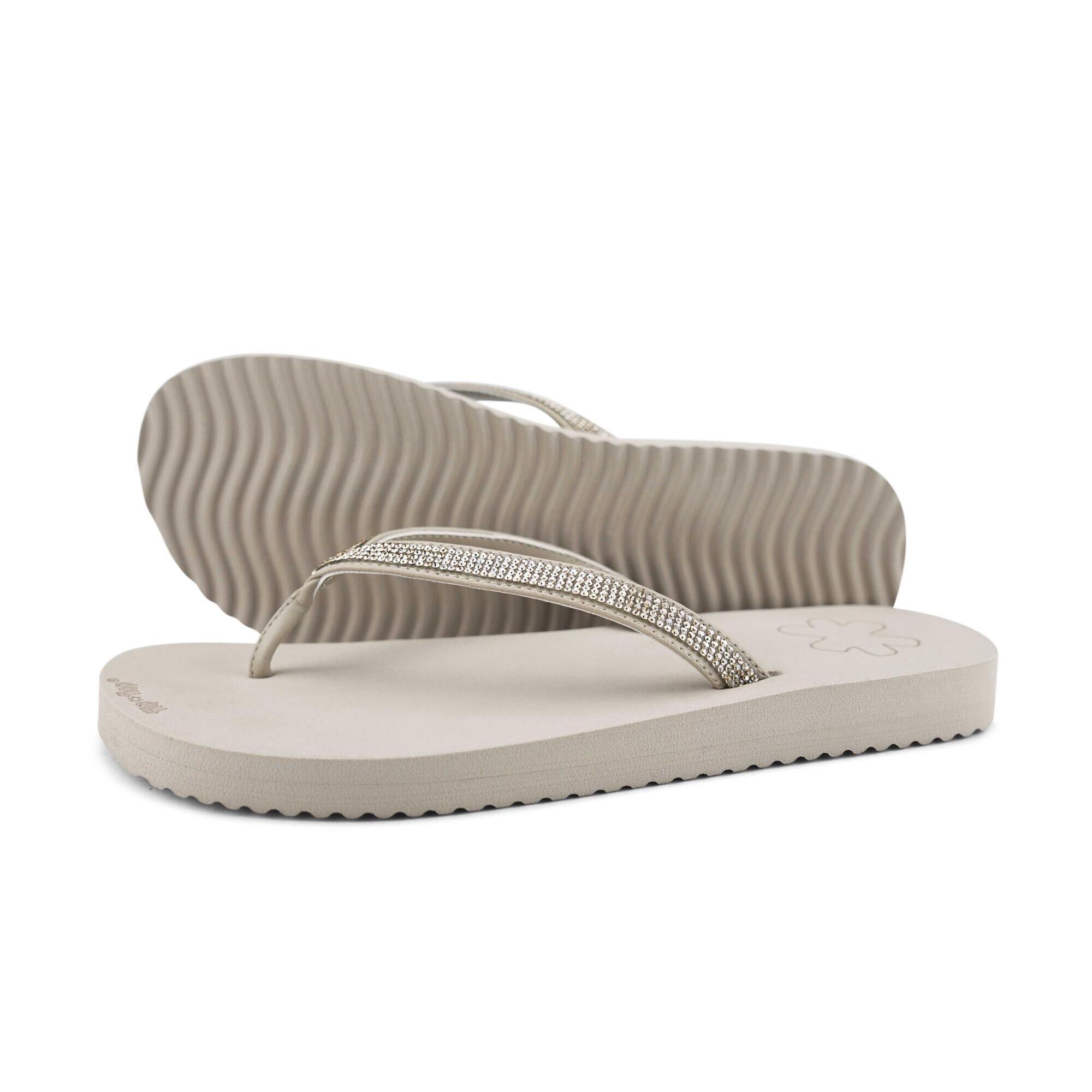 Flip Flop - Femme Tongs Flip*glam Beige - Sandales - Beige - Decathlon