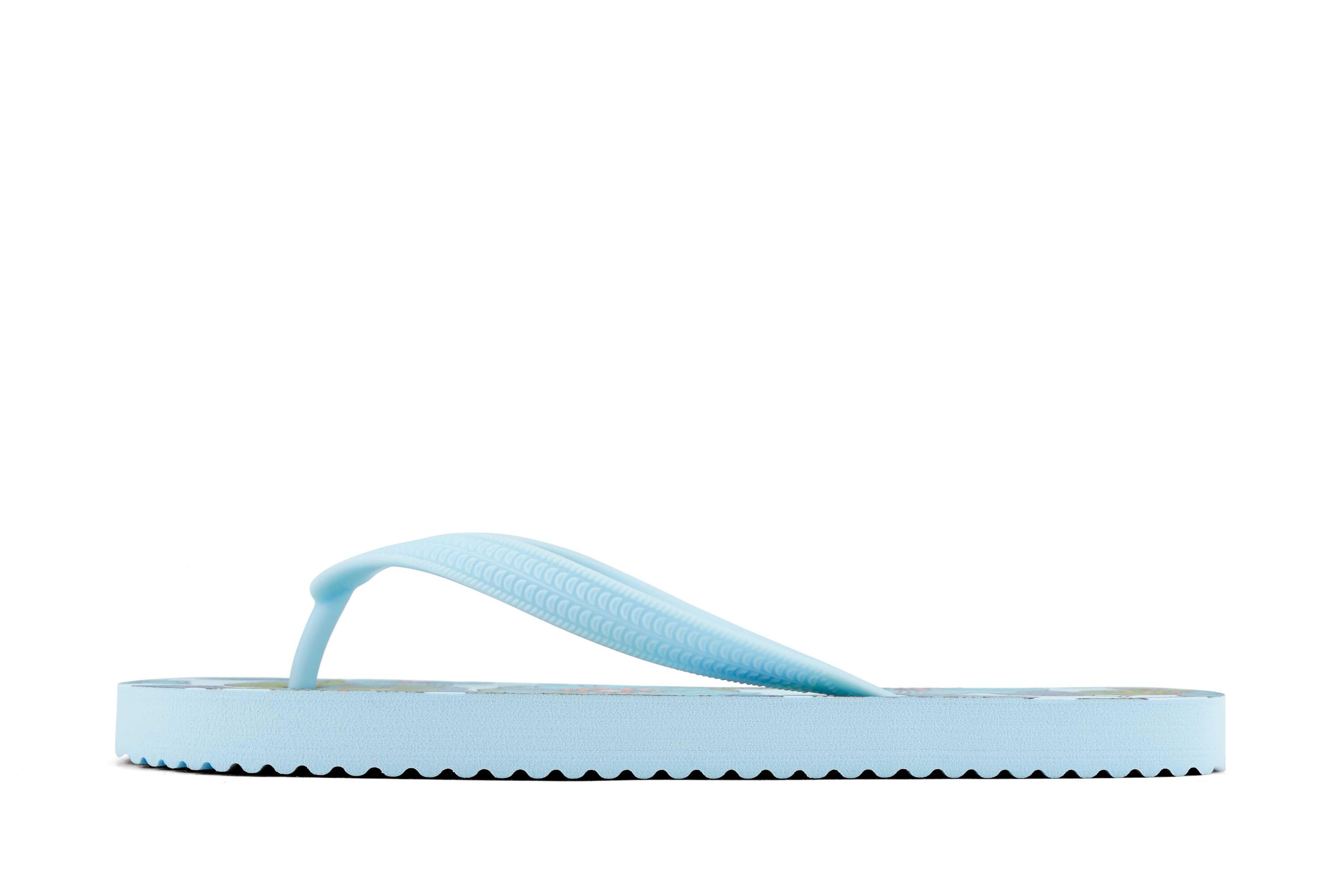 Femme originals*flower power Tongs Bleu clair Multicolore 2/4