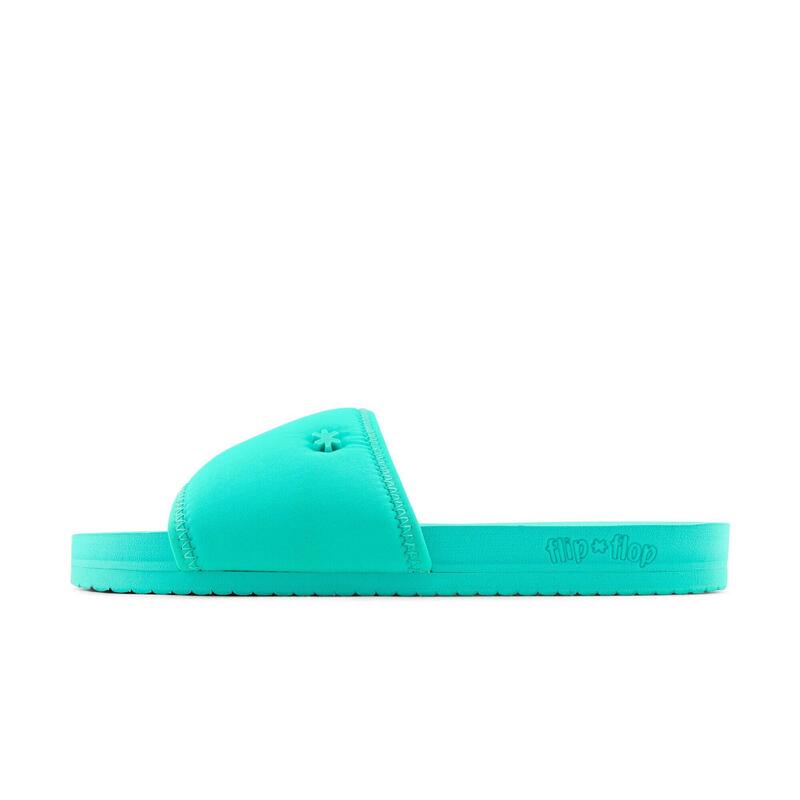 Damen flip*flop pool*neo flower Slides Wasser Blau