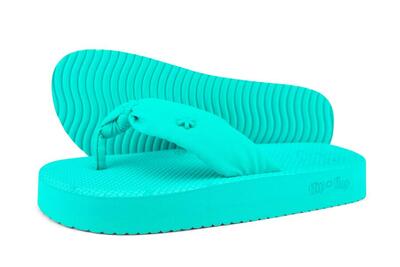 Damen flip*flop comfy*flower Zehentrenner Schwarz