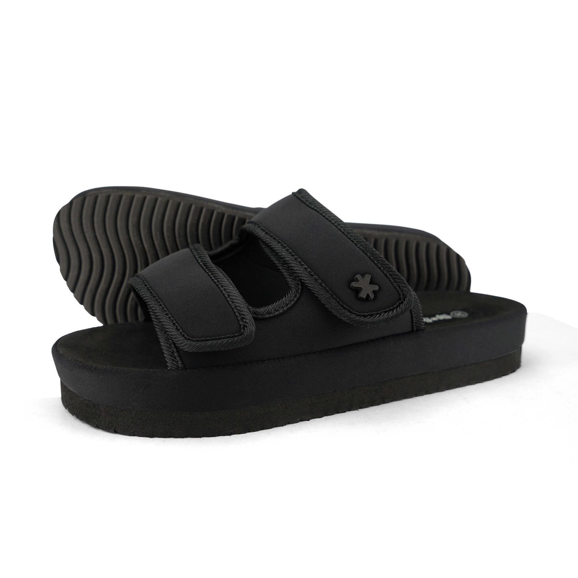 Flip Flop - Femme Velcro*flower Slides Noir - Sandales - Noir - Decathlon