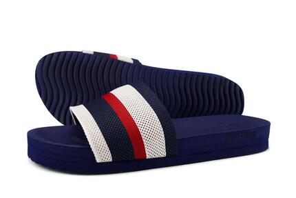 Damen Sandale pool*knit multi Rot/Blau