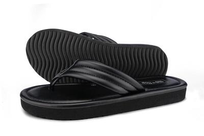 Damen flip*flop fauna*flip Zehentrenner Schwarz