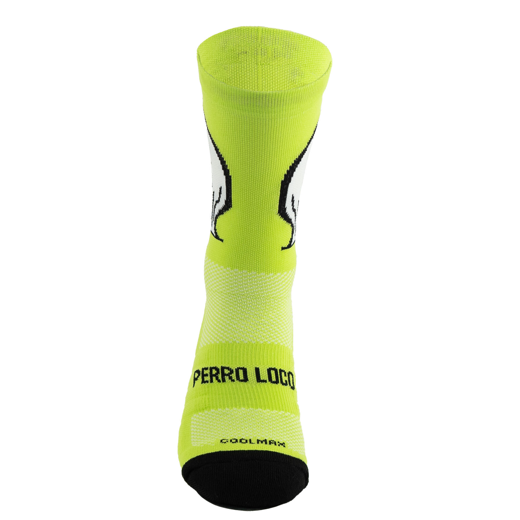 Calcetines Deportivos Running Perro Loco unisex Hermes Verde 2/3