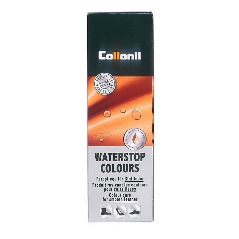 Crema de pantofi cu ulei de migdale Collonil Waterstop Colours, 75 ml, ocean