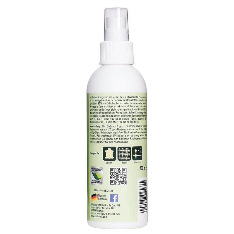 Solutie organica pentru impregnare Collonil Organic Cover, 200 ml