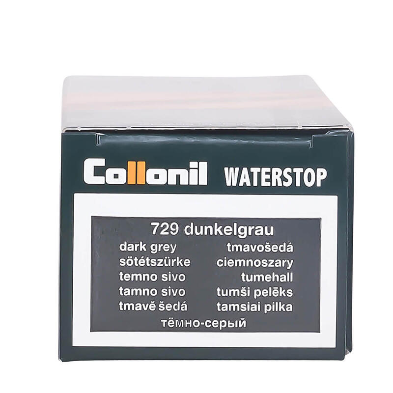 Crema de pantofi Collonil Waterstop Colours, 75 ml, gri inchis