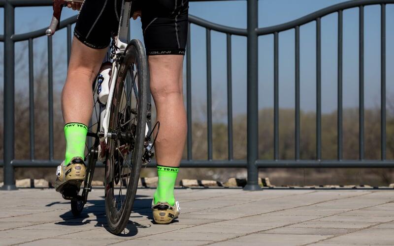 Cyklistické ponožky Fluo Green 3/6