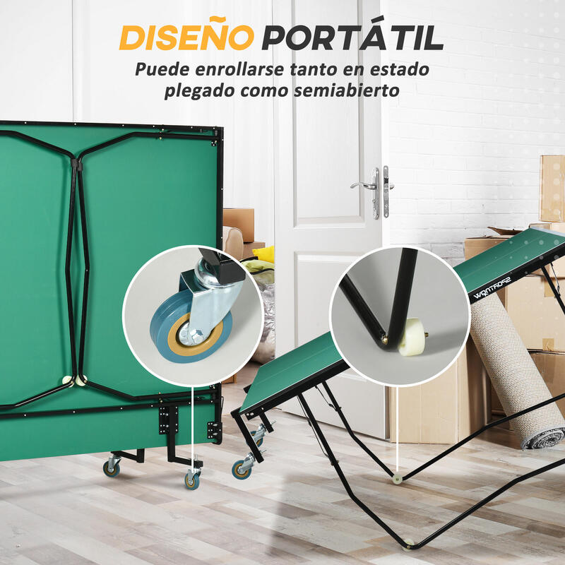 Mesa de ping pong 274x152,5x76 cm verde SPORTNOW