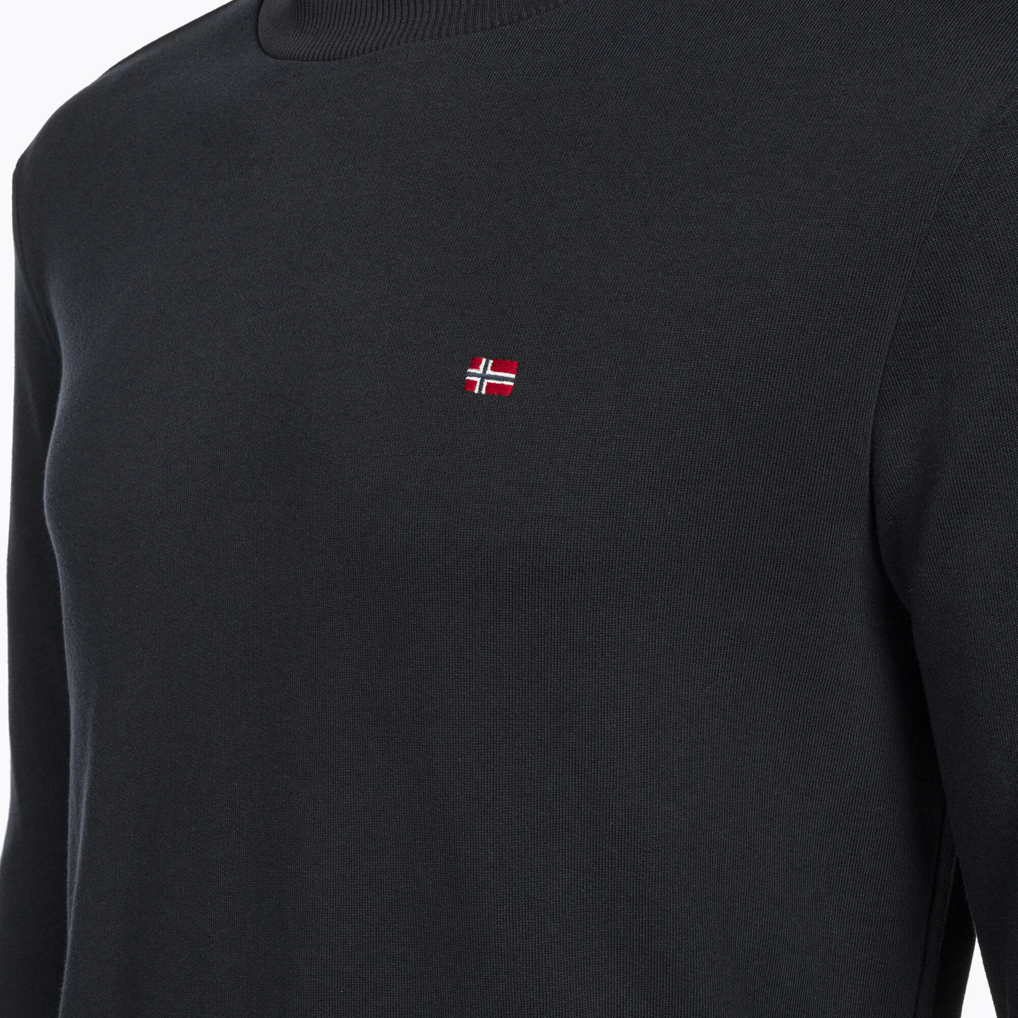 Sudadera Napapijri Balis Crew Negra para Senderismo 7/7