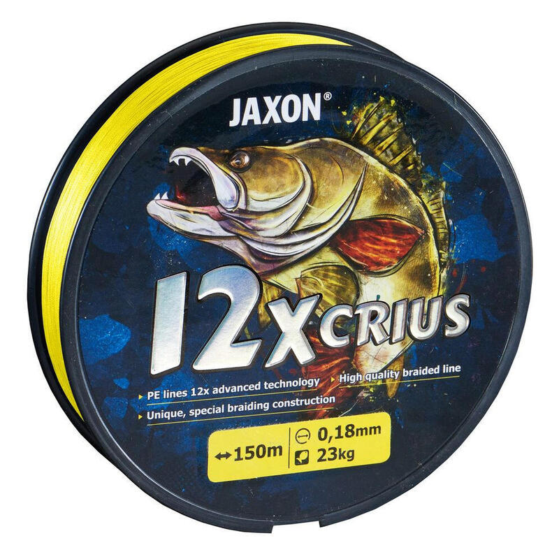 Plecionka Jaxon Crius 12X 0,18mm 150m 23kg Fluo