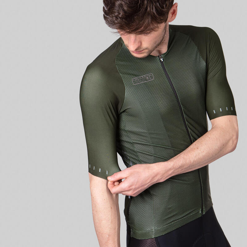 Maillot Ciclismo Icon Hombre - Verde - Coldblack