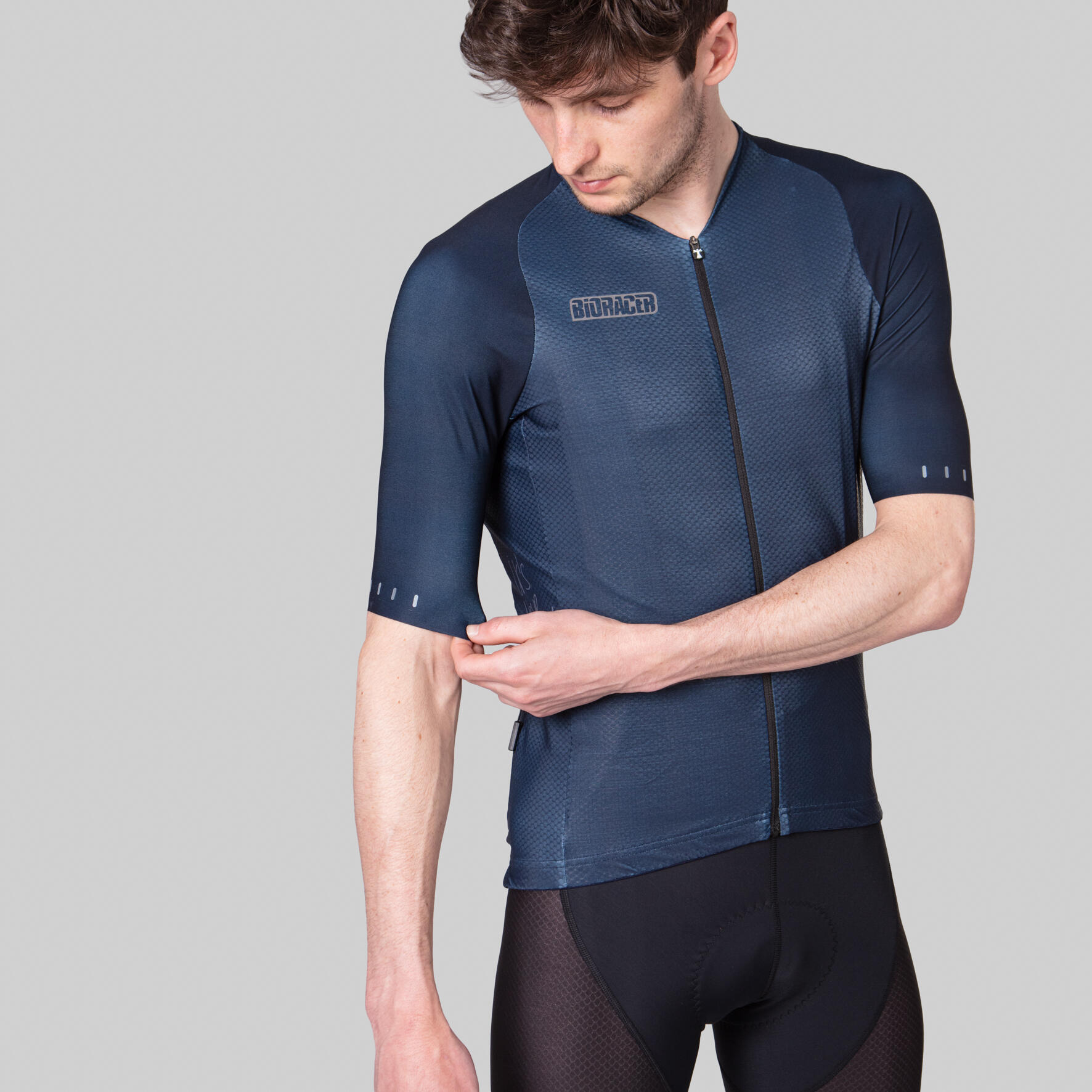Maillot Ciclismo UV-Protección Manga Corta Hombre - Icon Coldblack Nautica 4/5