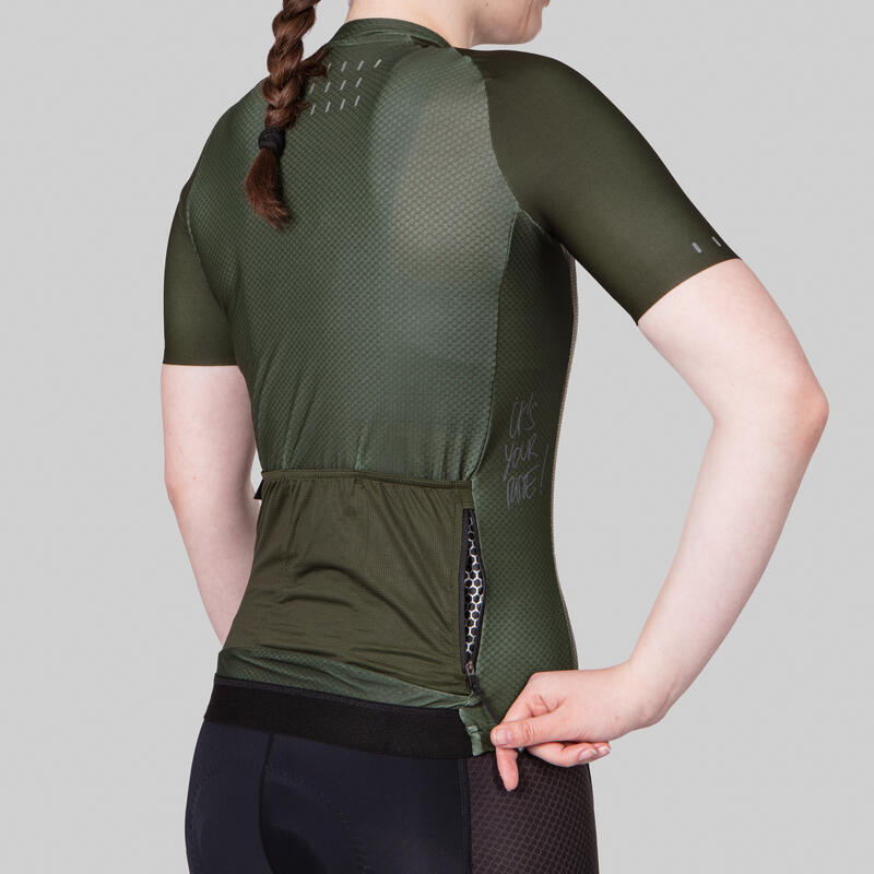 Fietsshirt voor Dames - Groen - Icon Coldblack