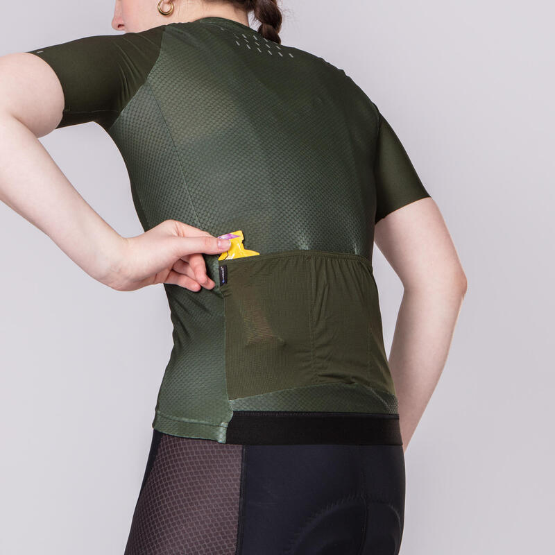 Maillot Cycliste Icon pour Femmes - Vert - Coldblack
