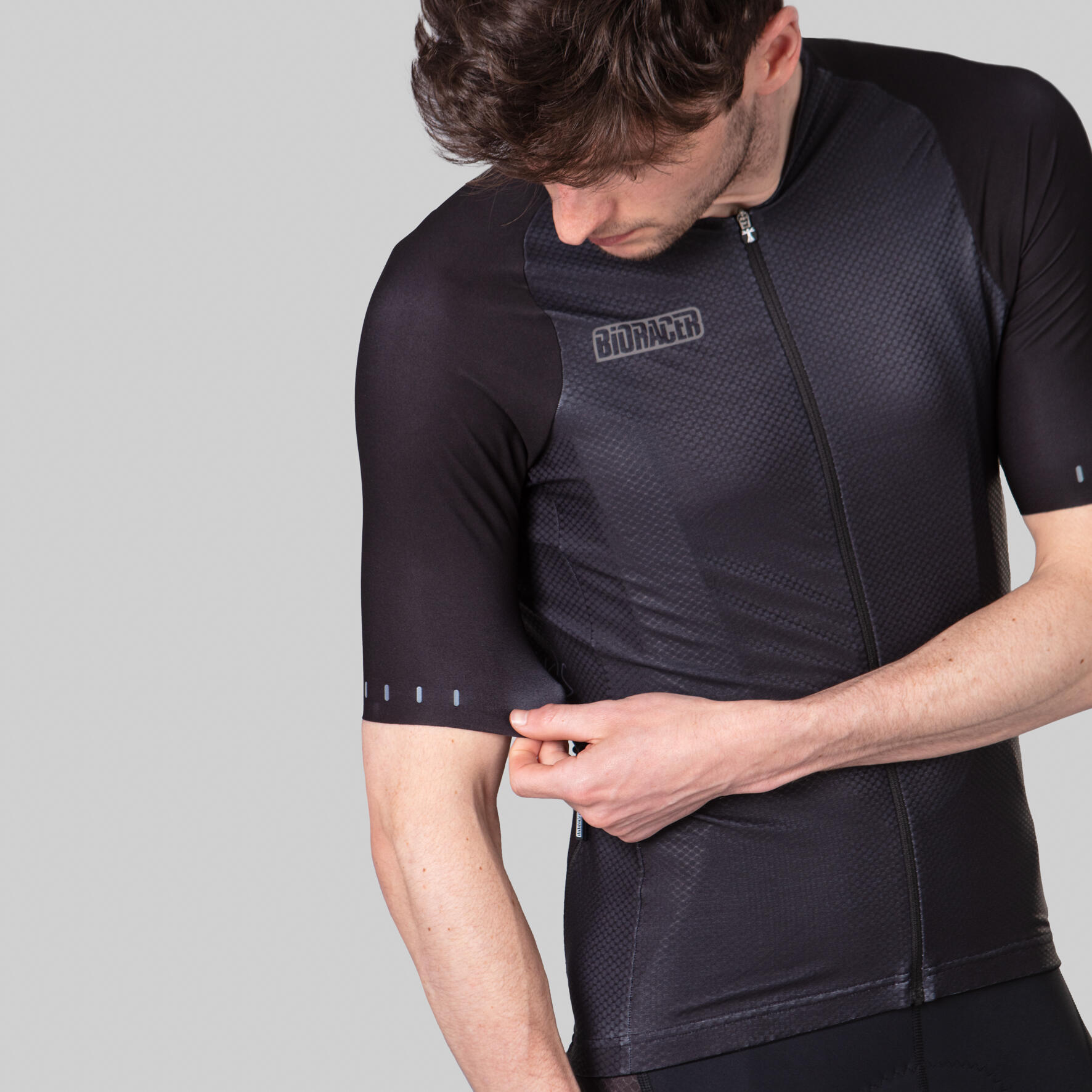 Maillot Ciclismo UV-Protección Manga Corta Hombre - Icon Coldblack Black 4/5