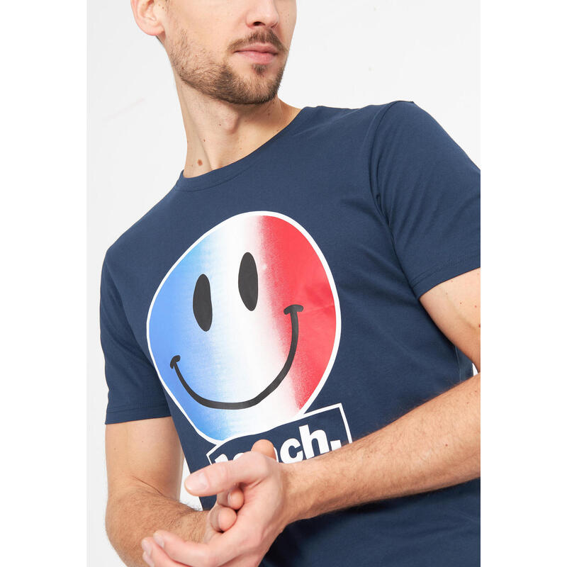 T-Shirt Smiler blau