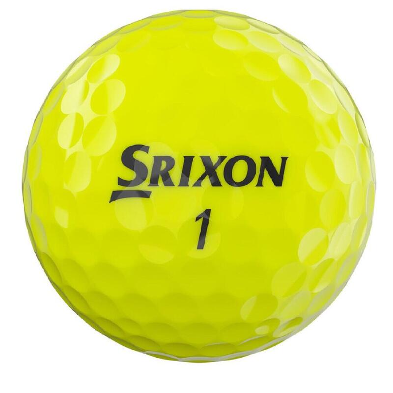 Caja de 12 bolas de golf Srixon Q-Star Tour Amarillo New