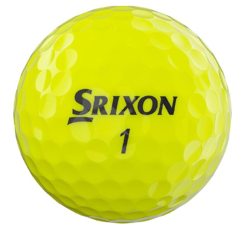 Confezione da 12 palline da golf Srixon Q-Star Tour Giallo New