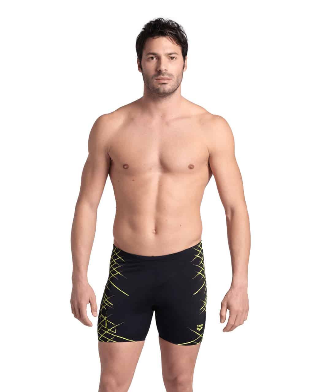 Jammer homme Arena Straight Lines Mid Noir-Soft Green 1/1