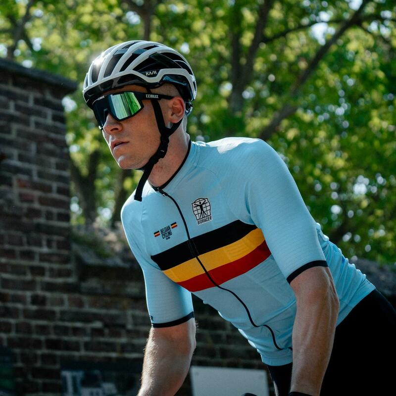 Maillot Cycliste pour Hommes - Bleu - Officiel Equipe Belgique (2023)