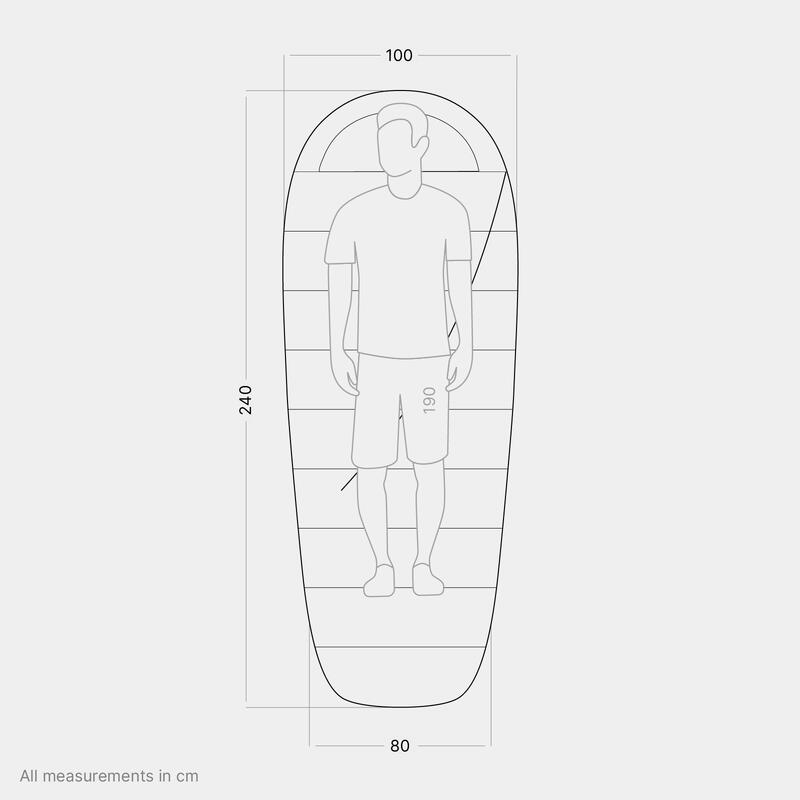 Schlafsack Buddy XL Erwachsene Extra Breit Soft-Touch-Oberfläche