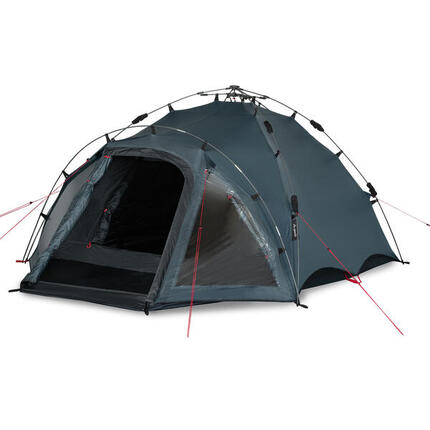 Tente de camping automatique avec système Quick-Up - Oak 3 - 3 Places, sharkgrey